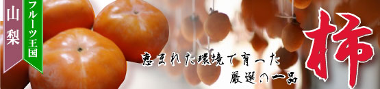 フルーツ王国　山梨の柿
